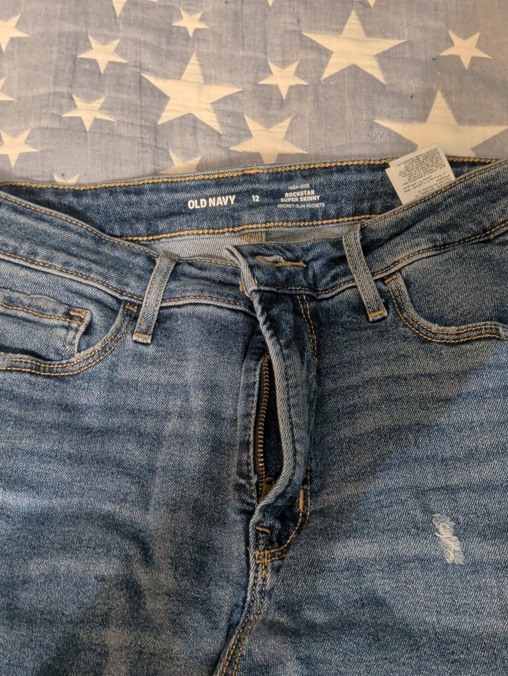 Old Navy Women's High Rise Skinny Jeans - Rockstar Fit Secret Slim Pockets 12